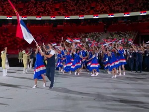 Српска застава се виjори у Токију, спортисти се прошетали Олимпијским стадионом