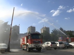 Унакрсна водена паљба у Нишу за српске ватрогасце који су гасили пожар на Евији