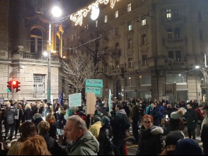 Протест еколошких покрета у центру Београда