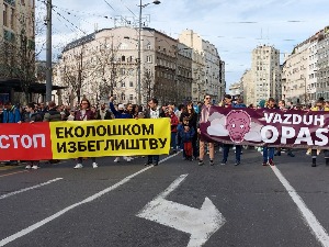 У Београду протест и шетња централним градским улицама због загађења ваздуха