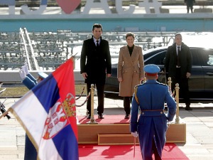 Свечани дочек за бугарског премијера испред Палате "Србија"