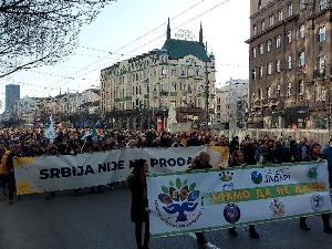 Еколошки протест у Београду, захтев за забрану експлоатације литијума и бора