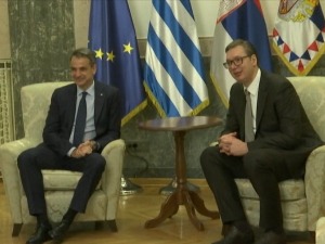 Грчки премијер Мицотакис у Београду, састао се са председником Вучићем