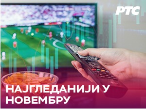 Од 50 најгледанијих ТВ садржаја у новембру, чак 47 емитовано на РТС 1